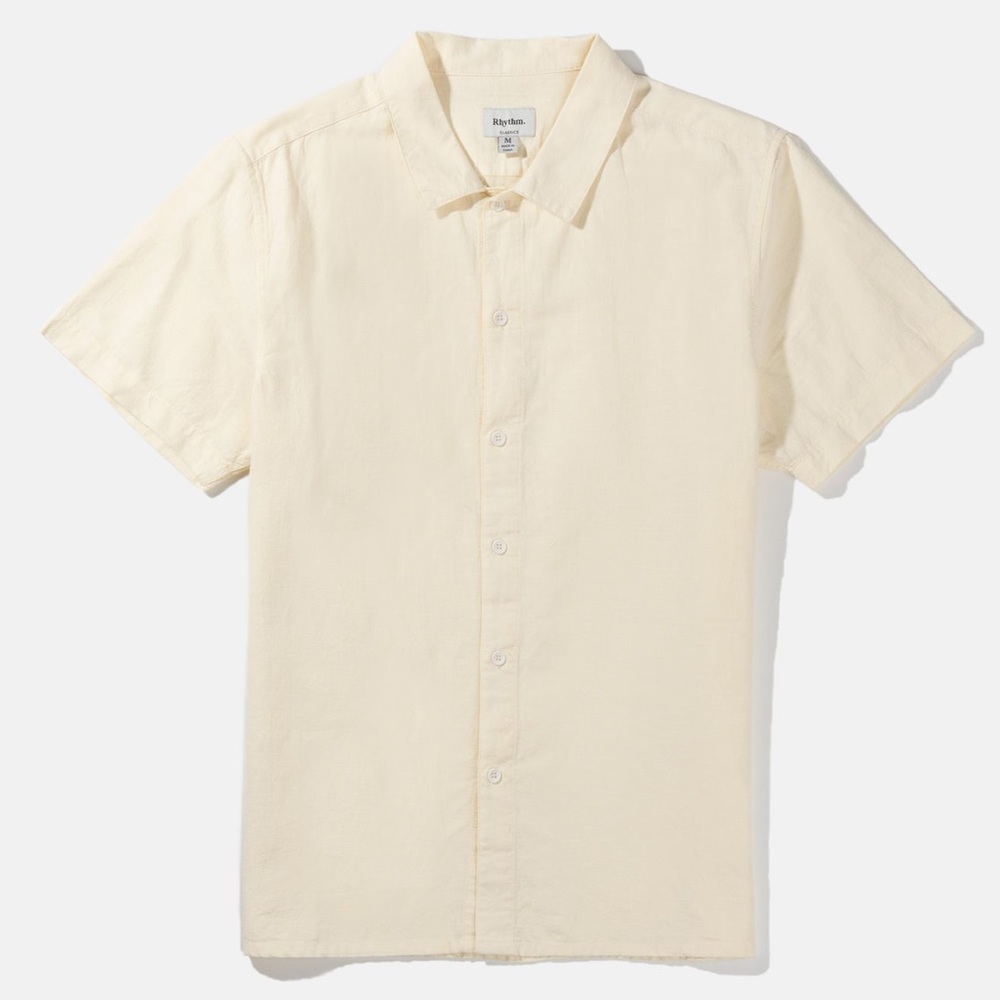 Rhythm Classic Linen SS Shirt, Butter - NWT and unworn